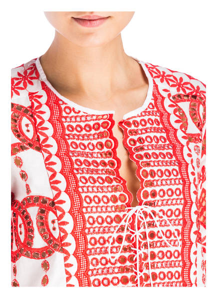 Weiss Sabana Rot Tunika Khalfon Valérie qfw7gx64