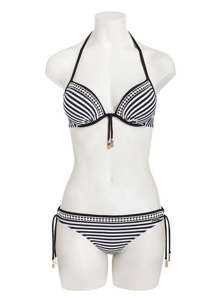 bikini Push Monochrome Watercult Piqué Schwarz Gestreift top up Weiss xgHEFqSw7E