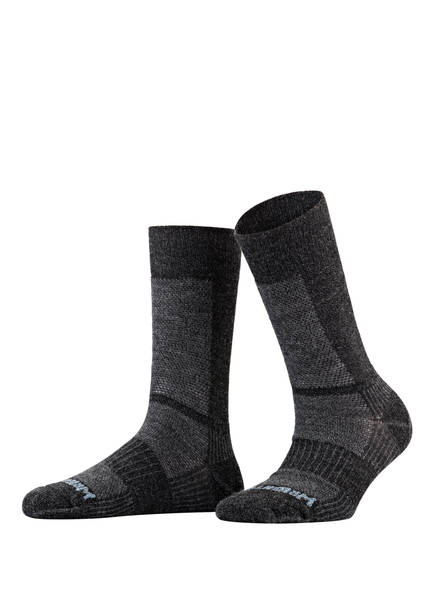 WRIGHTSOCK Trekking-Socken COOLMESH II MERINO CREW , Farbe: 03 Grey/Black (Bild 1)