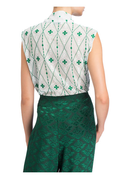 Sandro Blusentop Mint Grün Mint Grün Sandro Weiss Weiss Blusentop Sandro Blusentop qaw6C7R