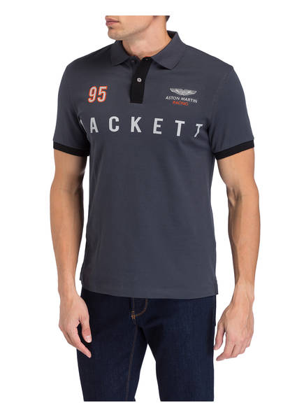 fit London Dunkelgrau Slim Piqué Hackett poloshirt RZqyF