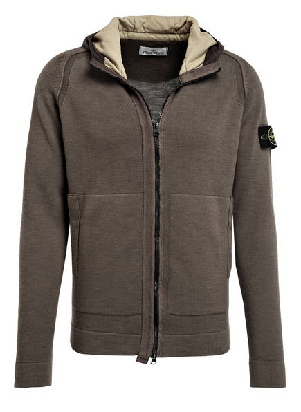 Stone Stone Oliv Island Island Strickjacke PnT6wxwaq