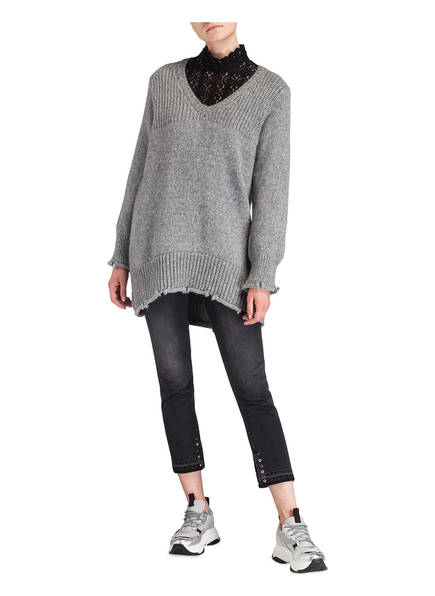 anteil Mit Pullover Dondup Grau Meliert Alpaka tnH1xqYZw