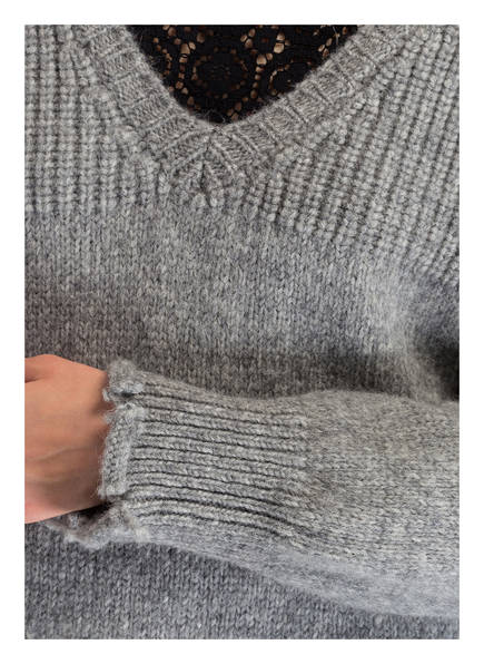 anteil Mit Pullover Dondup Grau Meliert Alpaka tnH1xqYZw