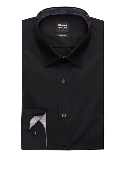 Hemd Fit Five Olymp Level Body Schwarz AwqaTngxC