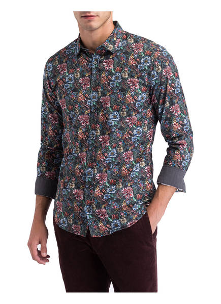 Hemd Manufaktur Rot Fit Roger Blau Slim Q1 Schwarz wR5Cqw7