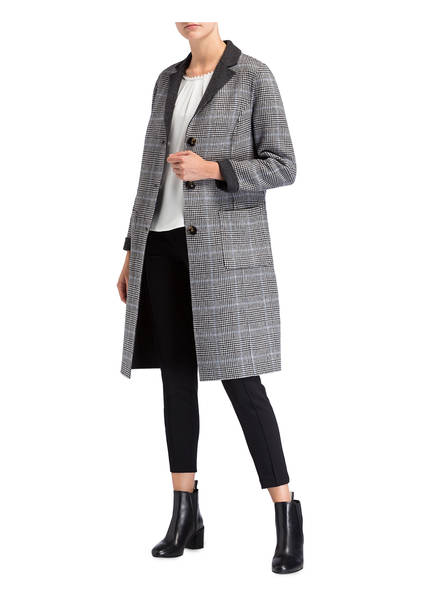 Dunkelgrau Schwarz Meliert Black Weiss Wenden Label Zum S oliver Blazermantel xnU6CFqwYw