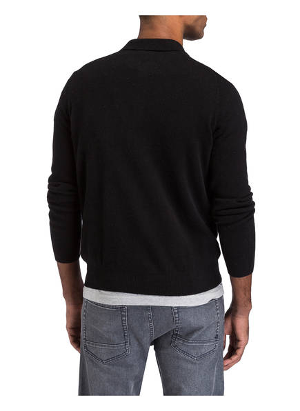 Mit Polokragen Schwarz Cashmere pullover Strokesman's wE17Rn