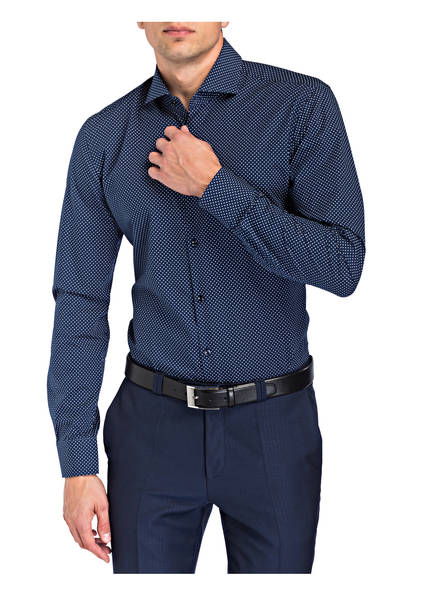 Hugo Fit Kason Weiss Slim Dunkelblau Hemd fYg6nrwqY