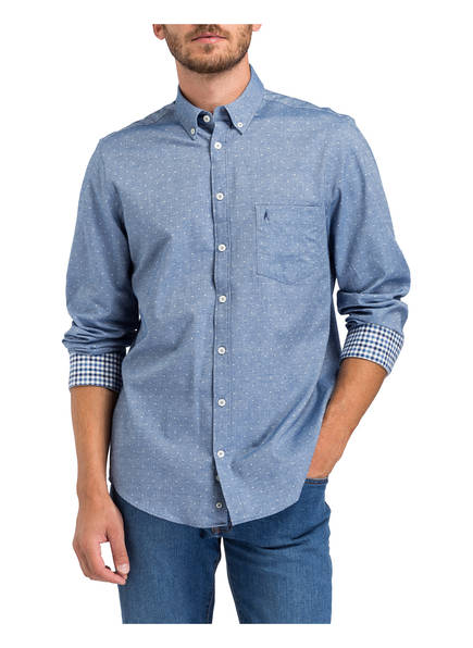 Hellblau Hemd Mustert Regular Ragman Fit 7SwOWHq