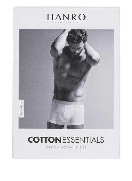 Grau pack Hanro 2er Boxershorts Cotton Meliert Essentials qfx4w0xg