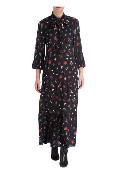Oui Kleid Gemustert Oui Kleid Schwarz pdwdrqv1