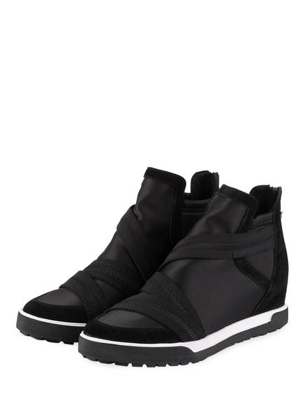 Schwarz Schwarz Weiss sneaker Marccain sneaker Marccain Weiss Hightop Hightop dUqwSd