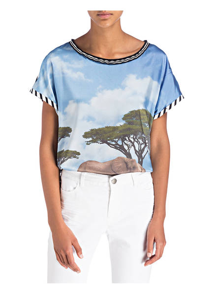 Schwarz Weiss Hellblau Blusenshirt Marccain Weiss Marccain Marccain Blusenshirt Hellblau Schwarz Blusenshirt TTwtBxSHq
