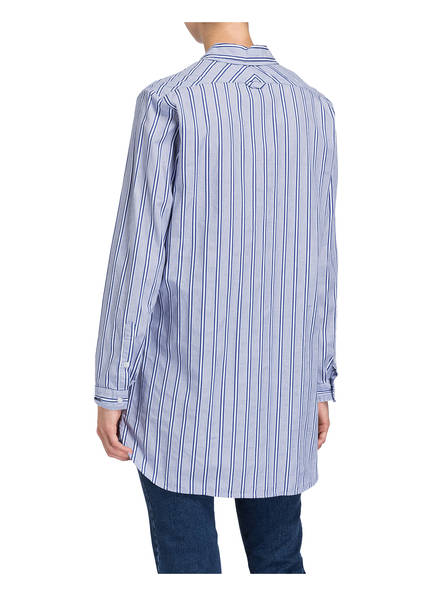 Gestreift Cartoon Cartoon Hemdbluse Blau Hemdbluse Blau Weiss nYHHO