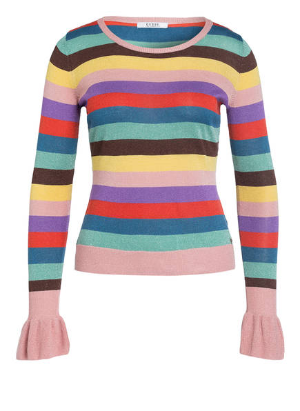 Blau Guess Pullover Guess Guess Rosa Pullover Blau Rosa Khaki Blau Pullover Khaki qXw14xz