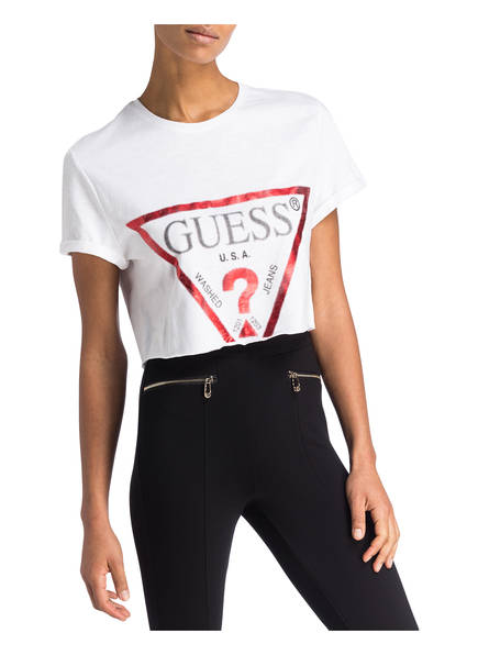 Weiss Guess shirt Cropped Guess Cropped 6zInqaz0W