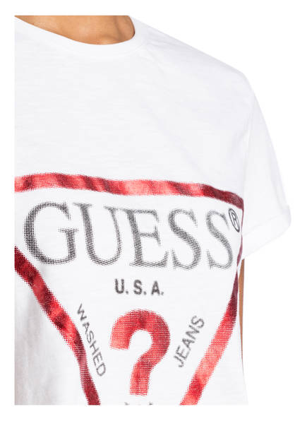 Weiss Guess shirt Cropped Guess Cropped 6zInqaz0W