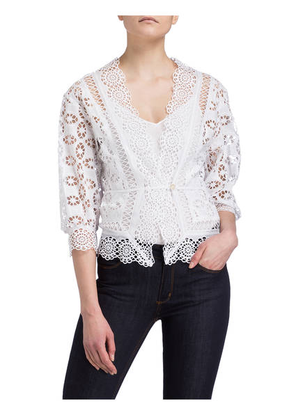 Weiss Spitzenbluse Sandro Sandro Weiss Sandro Spitzenbluse axOfd8qq