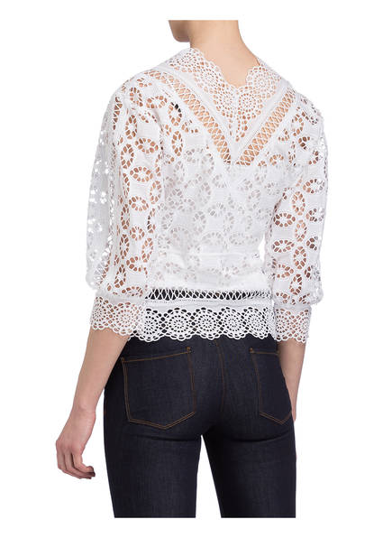 Weiss Spitzenbluse Sandro Sandro Weiss Sandro Spitzenbluse axOfd8qq