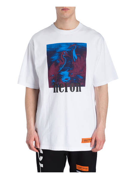 Heron Oversized shirt Weiss Heron Preston Preston 5qwzU0n