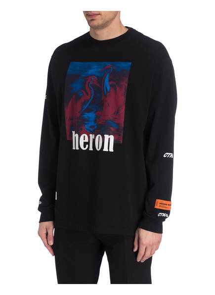 Langarmshirt Schwarz Heron Heron Preston Schwarz Schwarz Heron Langarmshirt Preston Heron Preston Langarmshirt CxnRqtwf
