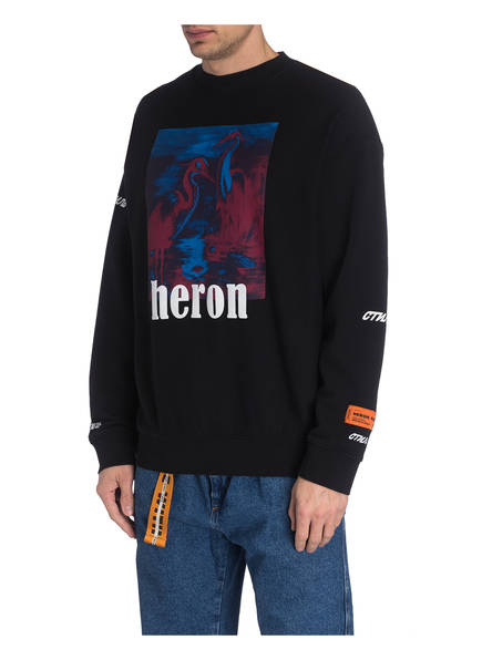 sweatshirt Preston Schwarz Oversized sweatshirt Preston Oversized Heron Heron qpIwddzU