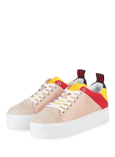 Plateau Rot 3 Gelb Bogner Orlando sneaker Rosé 8pdnwqT4