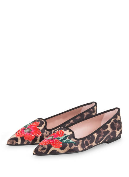 Schwarz Beige Ella Ballerinas Slipper Pretty Hellbraun qwSvRt