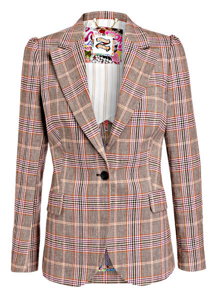 Tommy Blazer Lila Leinenanteil Braun Mit Hilfiger Orange 81xq8OrwZ