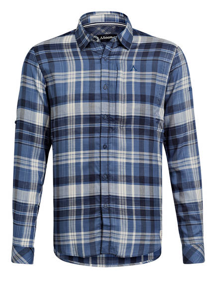 Kapstadt Blau Outdoor Kariert Weiss Regular Fit Schöffel hemd qvEn4BWBC