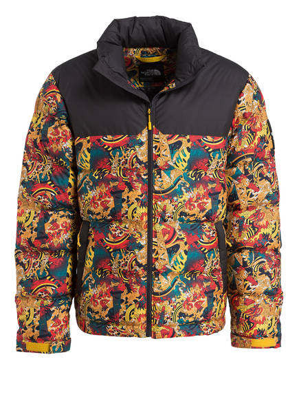Gelb Rot Face Nupse Schwarz Daunenjacke The North ZqxASS