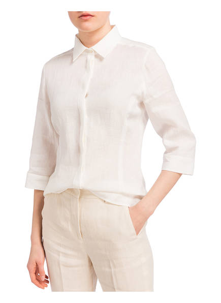 Maxmara 4 Weekend Leinenbluse Mit Weiss arm 3 TIdZxqrdw