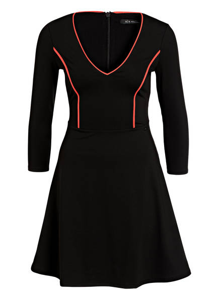Schwarz arm Jerseykleid Armani 4 3 Mit Exchange U4XxRY