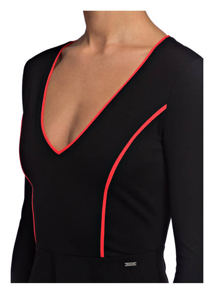 Schwarz arm Jerseykleid Armani 4 3 Mit Exchange U4XxRY