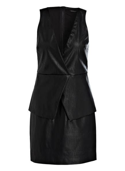Lederoptik In Kleid Exchange Schwarz Armani wStFBqR