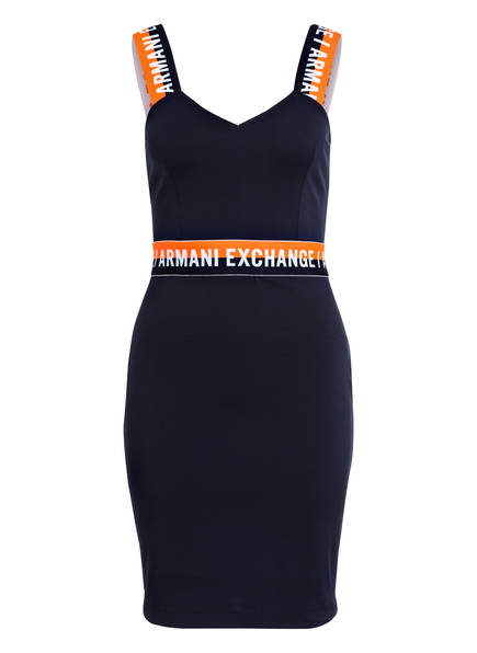 Armani Exchange Jerseykleid Armani Dunkelblau Exchange qYYXzxw