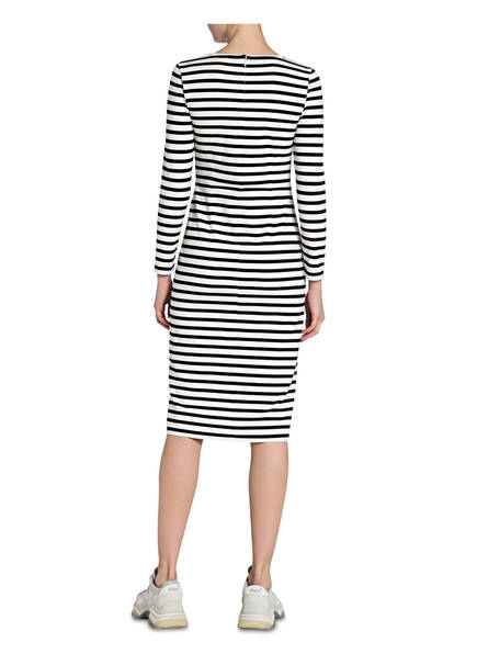 Schwarz Jerseykleid Gestreift J Weiss crew P4w7F