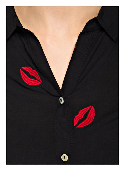 Largo Largo Schwarz Schwarz Key Hemdbluse Key Hemdbluse 7ZWqOH