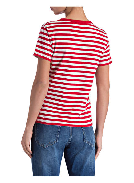 shirt Labiche Rot Maison T Gestreift Weiss qEOd7w
