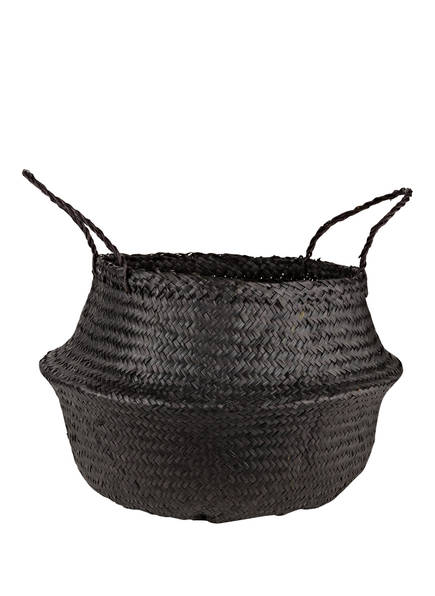 BROSTE COPENHAGEN Basket ILSE FOLD, Color: BLACK (Image 1)