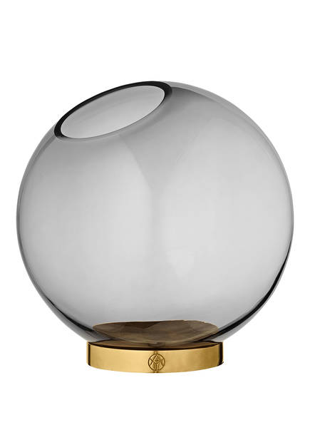 AYTM Vase GLOBE LARGE, Farbe: SCHWARZ/ GOLD (Bild 1)