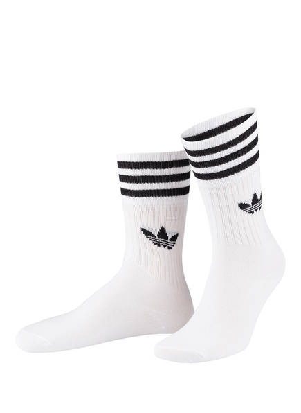 adidas Originals 3er-Pack Socken CREW, Farbe: WEISS (Bild 1)