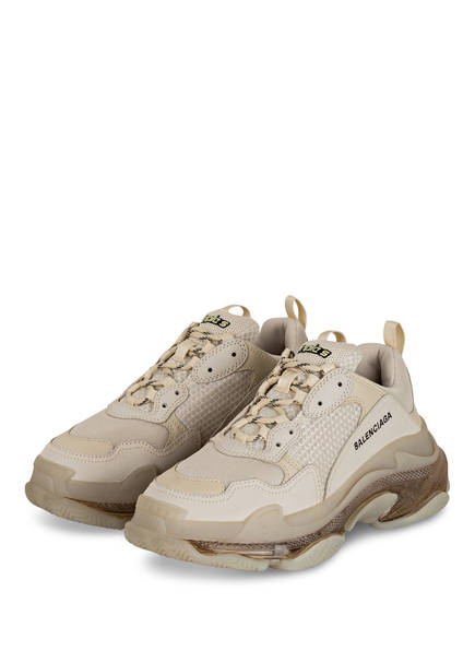 Schuhe Balenciaga Triple S Sale Herren Damen Weiß Grau