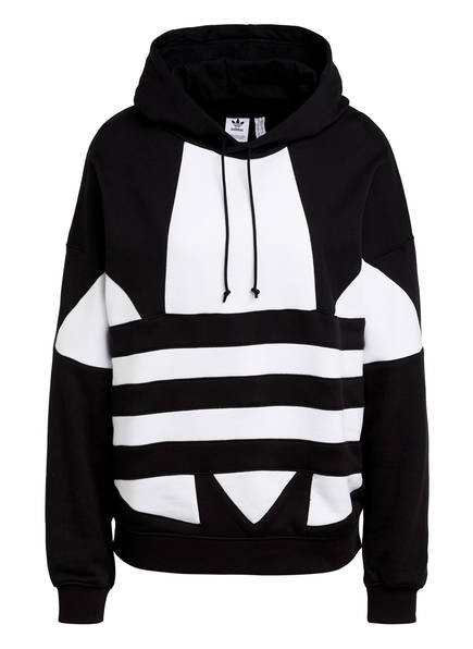 adidas sweatshirt schwarz weiß