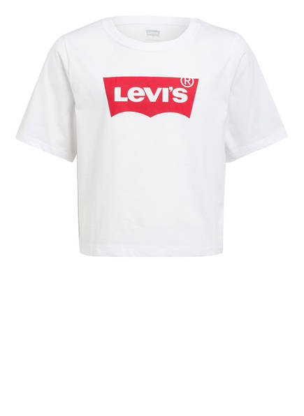 Levi's® Cropped-Shirt, Farbe: WEISS/ ROT (Bild 1)