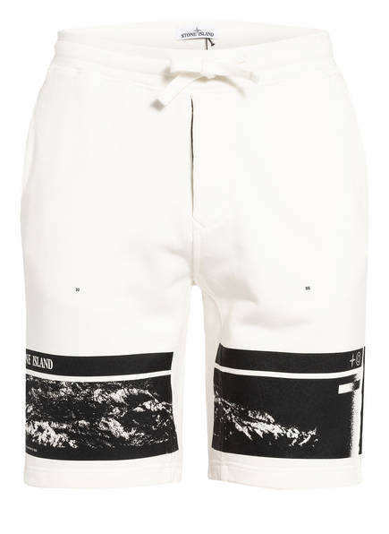 stone island sweat shorts black