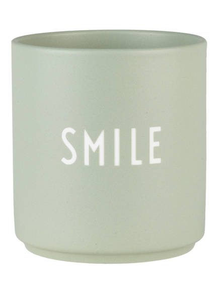 DESIGN LETTERS Mug SMILE, Color: GREEN (Image 1)