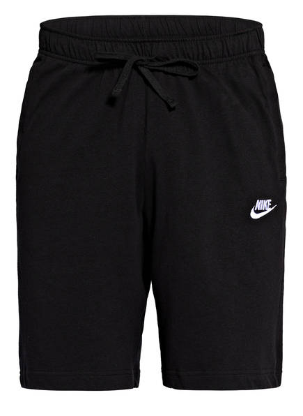white nike sweat shorts