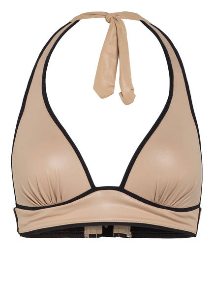 MARYAN MEHLHORN Neckholder-Bikini-Top NUDA , Farbe: BEIGE/ SCHWARZ (Bild 1)
